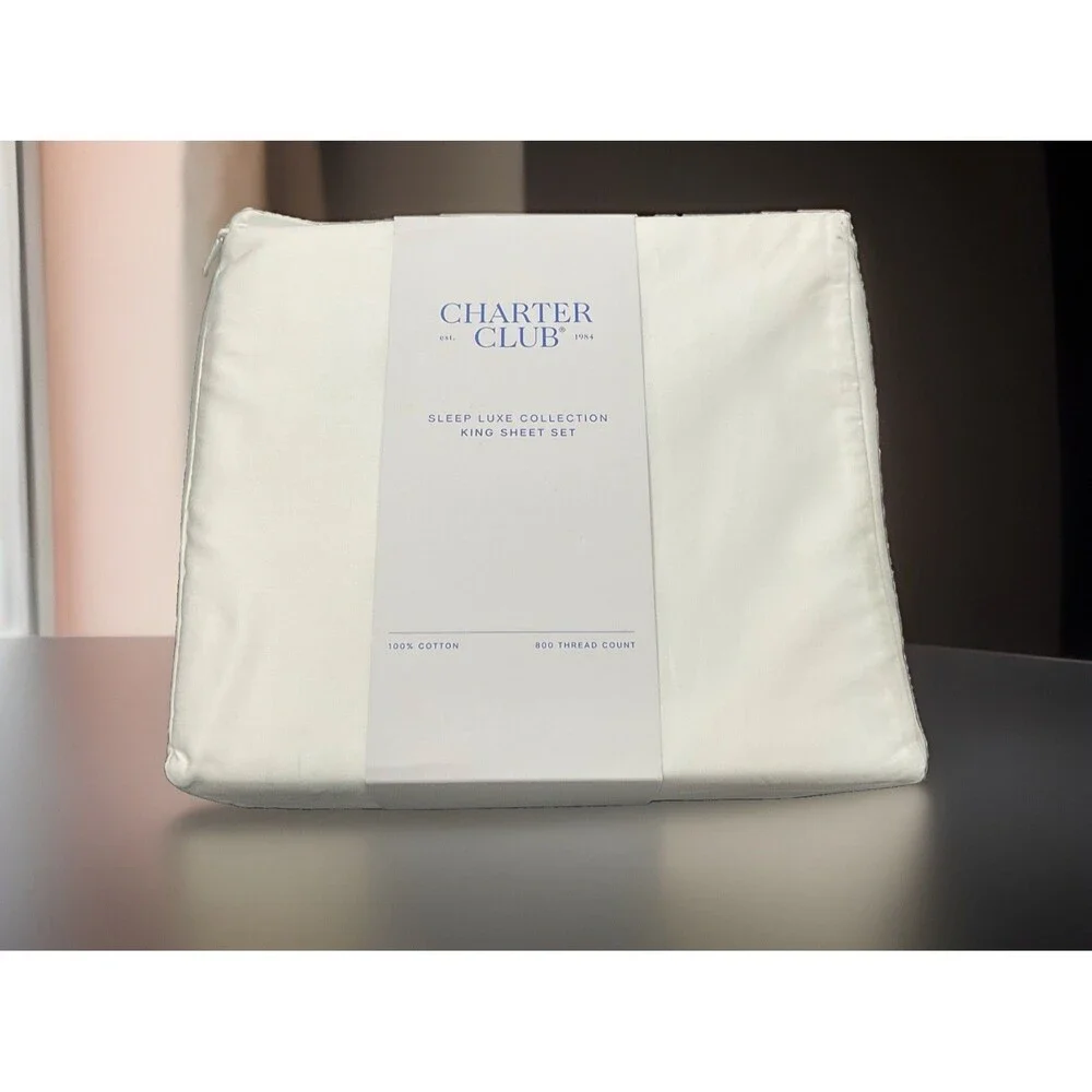 Charter Club Sleep Luxe Collection 800 Thread Count 100% Cotton 4-Pc King Size